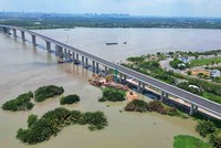 Cầu Nhơn Trạch đang lắp đặt các hạng mục phụ, chuẩn bị đưa vào khai thác ngày 19/8