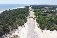 Dự án thành phần 1 - đường ven biển không được bàn giao mặt bằng liên tục, gây khó khăn cho nhà thầu thi công 