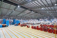 Sản xuất dây cáp điện tại nhà máy CADIVI.