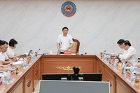 Bí thư Đảng ủy, Bộ trưởng Bộ Tài chính Nguyễn Văn Thắng phát biểu tại hội nghị. Ảnh: Mạnh Tuấn.