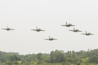 "Đàn chim sắt" diễn tập trên thao trường A80 