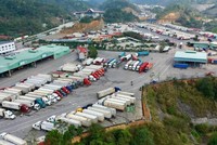 Khu vực Cửa khẩu quốc tế Hữu Nghị, tỉnh Lạng Sơn. (Ảnh tư liệu)