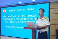 Ông Đoàn Minh Dũng, Trưởng Thuế TP.HCM chia sẻ tại Hội thảo.