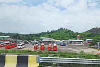 Trạm dừng nghỉ tạm trên cao tốc Dầu Giây - Phan Thiết. 