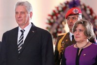Bí thư thứ nhất, Chủ tịch nước Cuba Miguel Díaz-Canel Bermúdez và Phu nhân. Ảnh tư liệu.