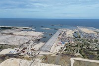 Dự án Khu bến cảng Mỹ Thuỷ, một trong những dự án đầu tư trọng điểm của tỉnh Quảng Trị hiện nay. Ảnh: Ngọc Tân