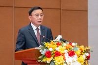 Thường trực Ban Bí thư Trần Cẩm Tú phát biểu tại Hội thảo - Ảnh PT. 