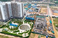 Dự án Nhà ở thuộc quy hoạch Khu thiết chế công đoàn tỉnh Bình Định thuộc Khu đô thị Long Vân. Ảnh: Công ty IEC. 