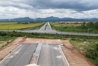 Vị trí chưa thể đấu nối của tuyến đường từ cầu Nhật Lệ II (nay là đường Điện Biên Phủ) đến đường tránh TP. Đồng Hới chưa thể thông tuyến 