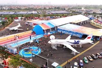 Toàn cảnh phân khu triển lãm "Khát vọng bầu trời".