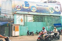 Dự án Samland Riverside bị dừng thi công từ năm 2017 tới nay. Ảnh: Lê Toàn 