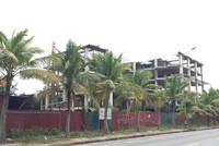 Dự án Khu du lịch nghỉ dưỡng Thành An bị chậm tiến độ nhiều năm. Ảnh: Vĩnh Chi