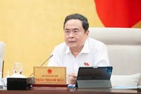 Chủ tịch Quốc hội Trần Thanh Mẫn phát biểu tại phiên họp. 