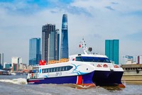 Tàu cao tốc chở khách tuyến Vũng Tàu - TP.HCM (Ảnh: Lê Toàn)