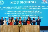 Thành phố Đà Nẵng đã ký kết biên bản ghi nhớ hợp tác hỗ trợ doanh nghiệp nữ.