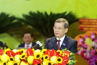 Bí thư Trung ương Đảng, Chánh án Tòa án nhân dân tối cao Lê Minh Trí phát biểu chỉ đạo Đại hội Đảng bộ tỉnh Vĩnh Long lần thứ I, nhiệm kỳ 2025 - 2030 