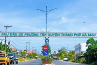 Khu dân cư phường Tân Xuyên, Cà Mau.