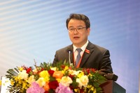 Thứ trưởng Bộ Tài chính Trần Quốc Phương trả lời câu hỏi của báo chí tại cuộc họp báo.