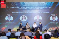 Phiên thảo luận với chủ với sự góp mặt của các chuyên gia hàng đầu trong lĩnh vực kế toán – kiểm toán. Ảnh: ACCA Việt Nam