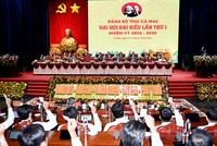 Quang cảnh khai mạc Phiên trù bị Đại hội Đảng bộ Cà Mau lần I nhiệm kỳ 2025-2030