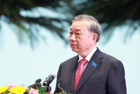 Tổng Bí thư Tô Lâm phát biểu chỉ đạo tại Đại hội. 