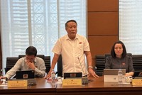 Đại biểu Hà Sỹ Đồng phát biểu tại tổ. 