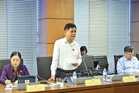 Đại biểu Nguyễn Lâm Thành (Thái Nguyên) phát biểu tại tổ. Ảnh: Hà Tâm 