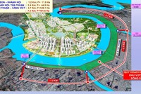 Không gian ven sông Sài Gòn: Từ cầu Ba Son đến cảng Bến Nghé – cảng container quốc tế VICT. 