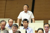 Đại biểu Hà Sỹ Đồng phát biểu tại hội trường - Ảnh Duy Linh. 