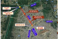 Sơ đồ hướng tuyến Dự án nâng cấp, mở rộng Quốc lộ 22 từ nút giao An Sương đến đường Vành đai 3