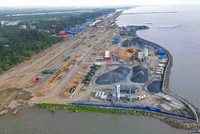 Dự án Khu đô thị du lịch lấn biển Cần Giờ. Ảnh: Lê Toàn.