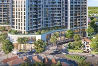 Hệ tiện ích cao cấp được bố trí tại tầng 2 của mỗi tòa tháp. (Ảnh phối cảnh: Sun Property)