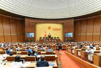 Một phiên họp toàn thể tại Kỳ họp thứ 10 của Quốc hội. 