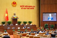 Một phiên họp toàn thể của Quốc hội tại Kỳ họp thứ 10. 