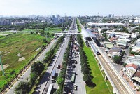 Hiện nay, TP.HCM mới có tuyến metro số 1 (Bến Thành - Suối Tiên) đưa vào khai thác. Ảnh: Lê Toàn 