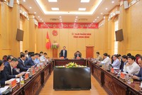 UBND tỉnh Ninh Bình đánh giá tiến độ thu ngân sách, giải ngân vốn đầu tư công và tăng trưởng GRDP năm 2025