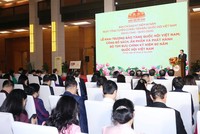 Chủ tịch Quốc hội Trần Thanh Mẫn phát biểu tại buổi lễ. Ảnh: Duy Linh. 