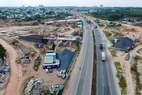 Thi công đường vành đai 3 đoạn qua khu vực Bình Dương
