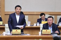 Bộ trưởng Bộ Tài chính Nguyễn Văn Thắng khẳng định xu thế tích cực của nền kinh tế (Ảnh VGP)