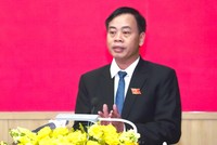 Ông Nguyễn Đăng Quang, Phó bí thư Tỉnh uỷ, Chủ tịch HĐND tỉnh Quảng Trị phát biểu khai mạc kỳ họp. Ảnh: Ngọc Hải