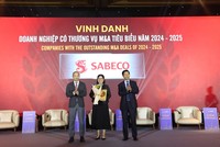 SAB (SABECO) được vinh danh “Thương vụ M&A tiêu biểu 2024-2025” với thương vụ Sabibeco