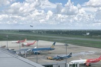 Vị trí quy hoạch Khu thương mại tự do và Tổ hợp công nghiệp, logistics, khoa học - công nghệ, đổi mới sáng tạo, đô thị đều gắn với Cảng hàng không quốc tế Cần Thơ. Trong ảnh: Cảng hàng không quốc tế Cần Thơ