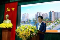 Phó Giám đốc Sở Xây dựng Hà Tĩnh Nguyễn Quốc Hà phát biểu tại hội nghị