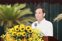 Bí thư Thành ủy TP.HCM Trần Lưu Quang phát biểu khai mạc Hội nghị.