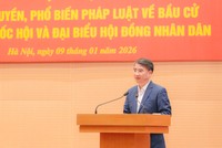 Phó Chủ tịch UBND Thành phố Hà Nội Nguyễn Xuân Lưu phát biểu tại hội nghị.