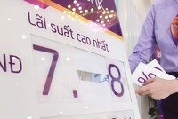 Mặt bằng lãi suất huy động kỳ hạn 1 năm của các ngân hàng thương mại cổ phần phổ biến từ 7 - 8%/năm