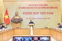 Thủ tướng Chính phủ Phạm Minh Chính chủ trì cuộc họp của Ban Chỉ đạo Trung ương về chính sách nhà ở và thị trường bất động sản. Ảnh: VGP.