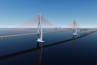 Phối cảnh cầu Cát Lái nối TP.HCM với Đồng Nai. 