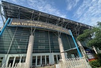 Nhà tập luyện thể thao Phú Thọ, nơi vừa xảy ra tai nạn lao động khiến một công nhân tử vong