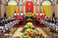 Chủ tịch nước Lương Cường hội kiến Tổng Bí thư, Chủ tịch nước Lào 